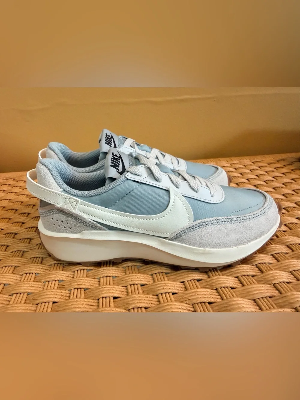 Nike Kids Blue and White Low-Top Sneakers